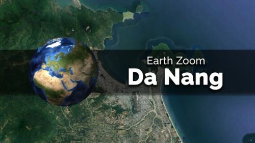 Videohive - Da Nang (Hawaii) Earth Map Zoom to the City from Space - 48035649 - 48035649