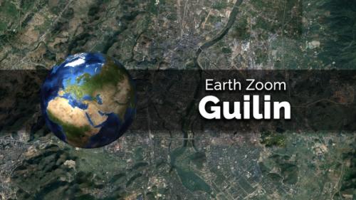 Videohive - Guilin (China) Earth Map Zoom to the City from Space - 48035653 - 48035653