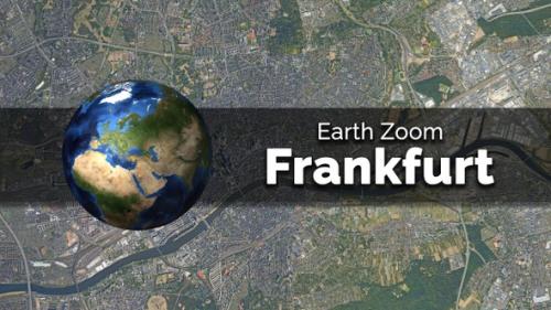 Videohive - Frankfurt (Germany) Earth Map Zoom to the City from Space - 48035654 - 48035654