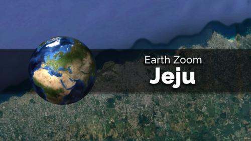 Videohive - Jeju (Republic of Korea) Earth Map Zoom to the City from Space - 48035660 - 48035660