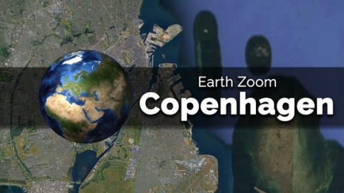 Videohive - Copenhagen (Denmark) Earth Map Zoom to the City from Space - 48035662 - 48035662