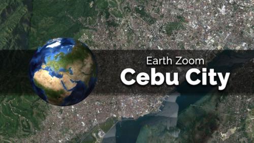 Videohive - Cebu City (Philippines) Earth Map Zoom to the City from Space - 48035665 - 48035665