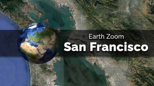 Videohive - San Francisco (United States) Earth Map Zoom to the City from Space - 48035674 - 48035674