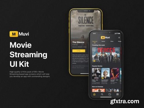 Muvi - Movie Streaming UI Kit Ui8.net