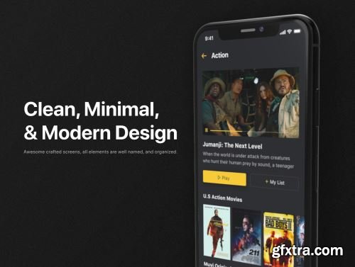 Muvi - Movie Streaming UI Kit Ui8.net