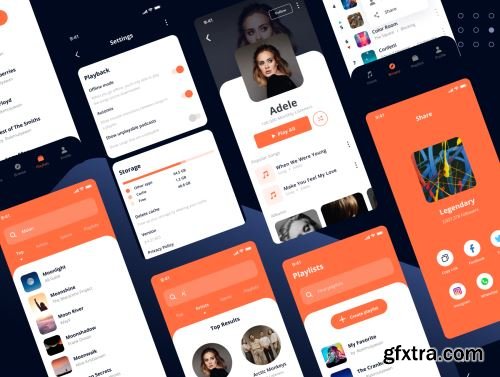 Musika - Music Player App UI Kit Ui8.net