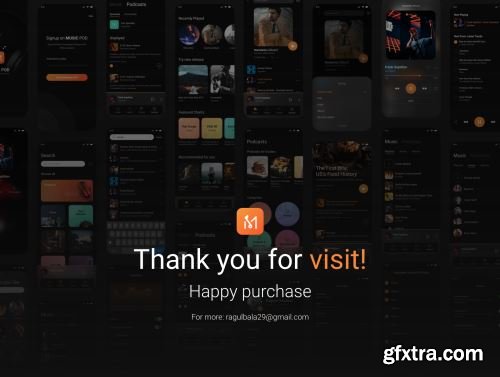 MusicPod App - Complete UI Kit Ui8.net