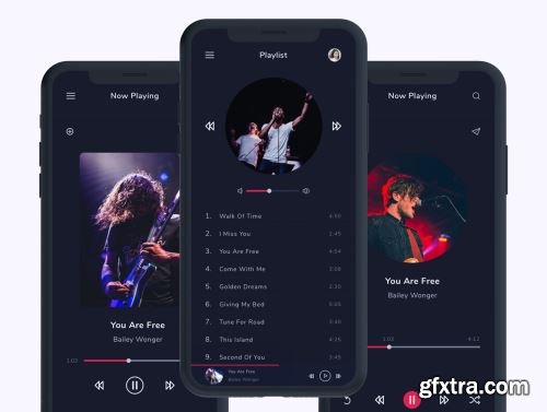 Musicly - Music and Podcast App UI Kit Ui8.net