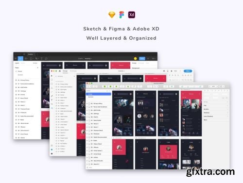 Musicly - Music and Podcast App UI Kit Ui8.net