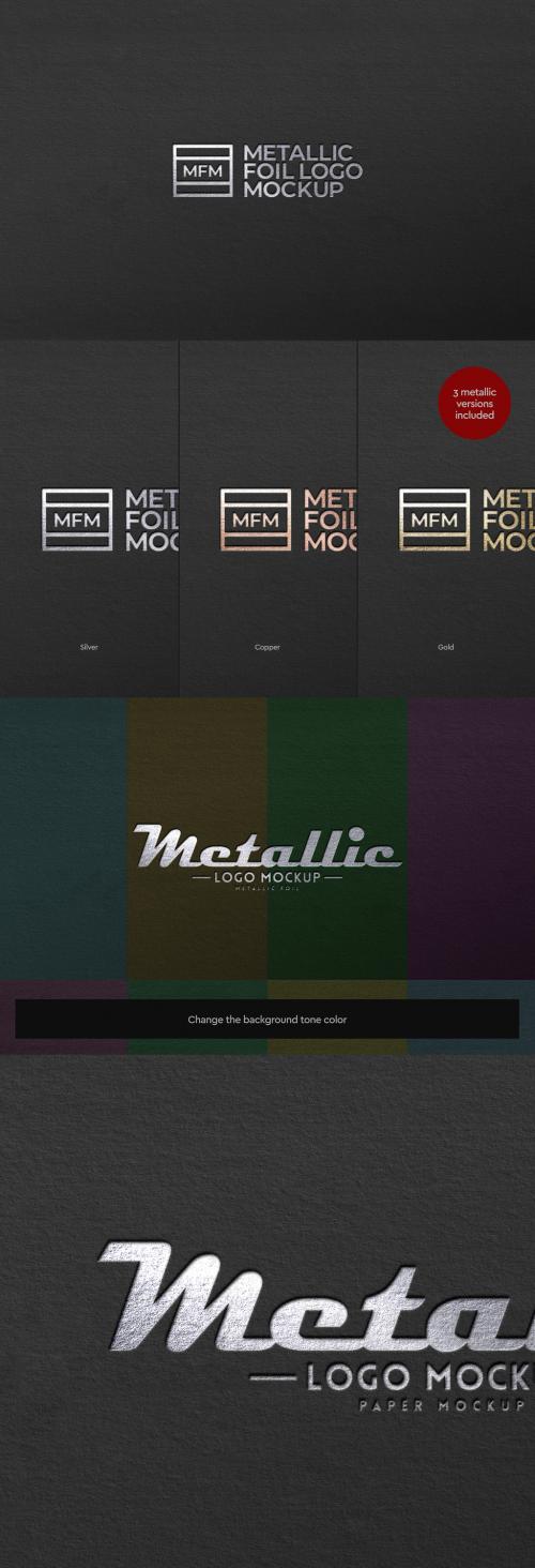 Logo Mockup Metallic Foil 650605016