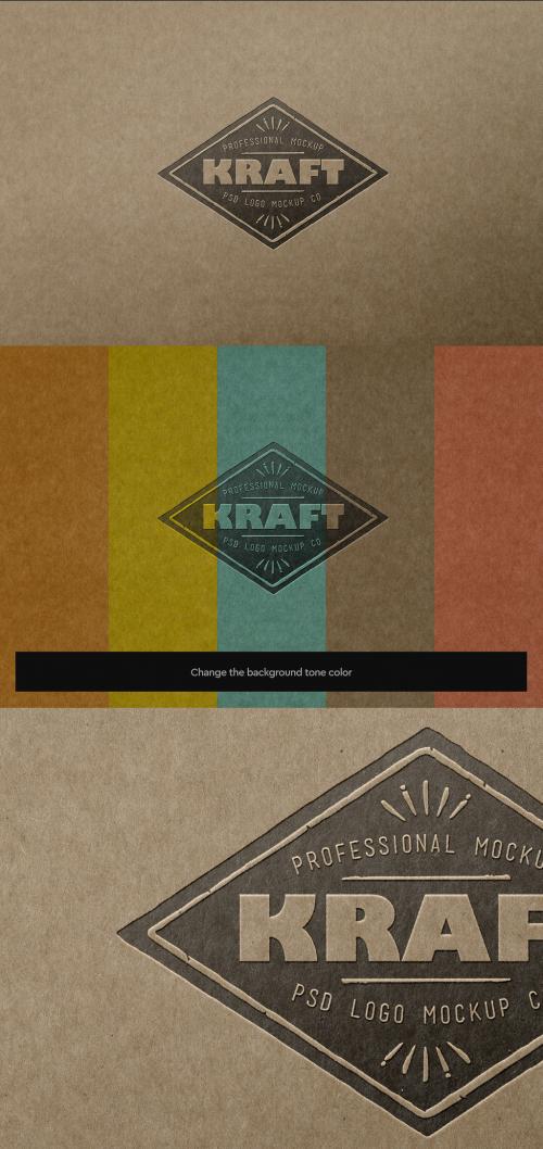 Logo Mockup Kraft Paper 650604844