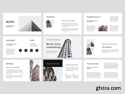 MURO - Modern Powerpoint Presentation Ui8.net