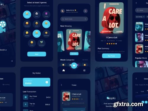 MUPI - Cinema Booking UI KIT Ui8.net