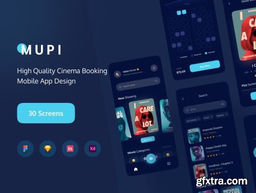 MUPI - Cinema Booking UI KIT Ui8.net