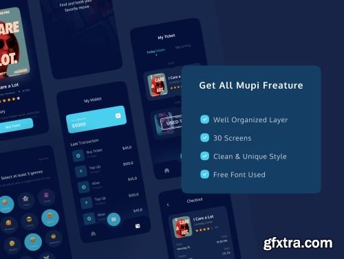 MUPI - Cinema Booking UI KIT Ui8.net