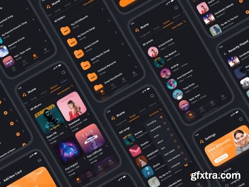 Mume - Music Player App UI Kit Ui8.net