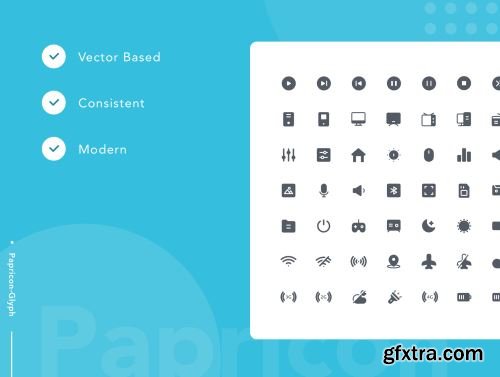 Multimedia & System - Papricon Glyph Ui8.net