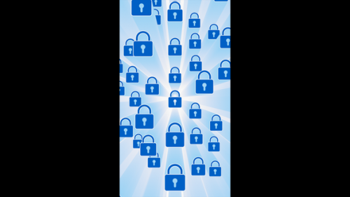 Videohive - Vertical video moving padlocks protection loop animation background - 48039446 - 48039446