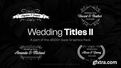 Videohive 15 Wedding Titles II 48108316