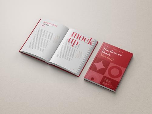 Open Hardcover Book Mockup 649912685