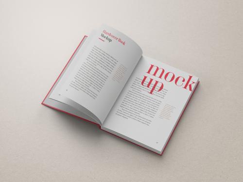 Open Hardcover Book Mockup 649912484