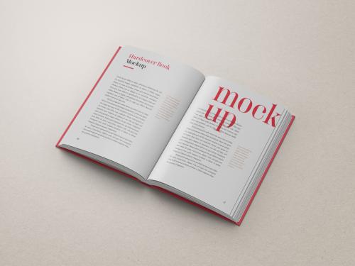 Open Hardcover Book Mockup 649912362