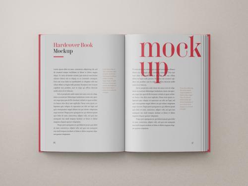 Open Hardcover Book Mockup 649912308