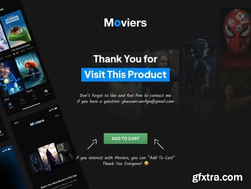 Moviers - Movie Streaming App UI Kit Ui8.net