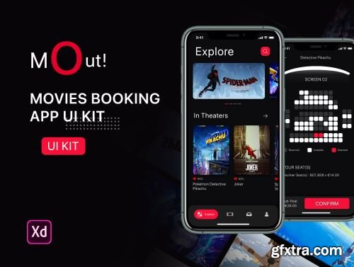 MovieOut App Ui Kit Ui8.net