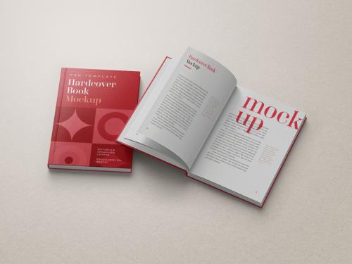 Open Hardcover Book Mockup 649912138