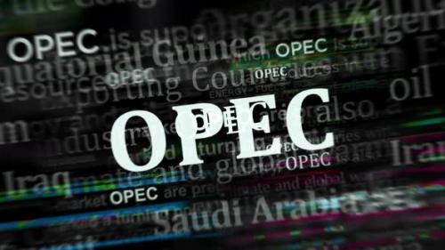 Videohive - OPEC Oil Petroleum Exporting headline news titles media seamless looped - 48039561 - 48039561