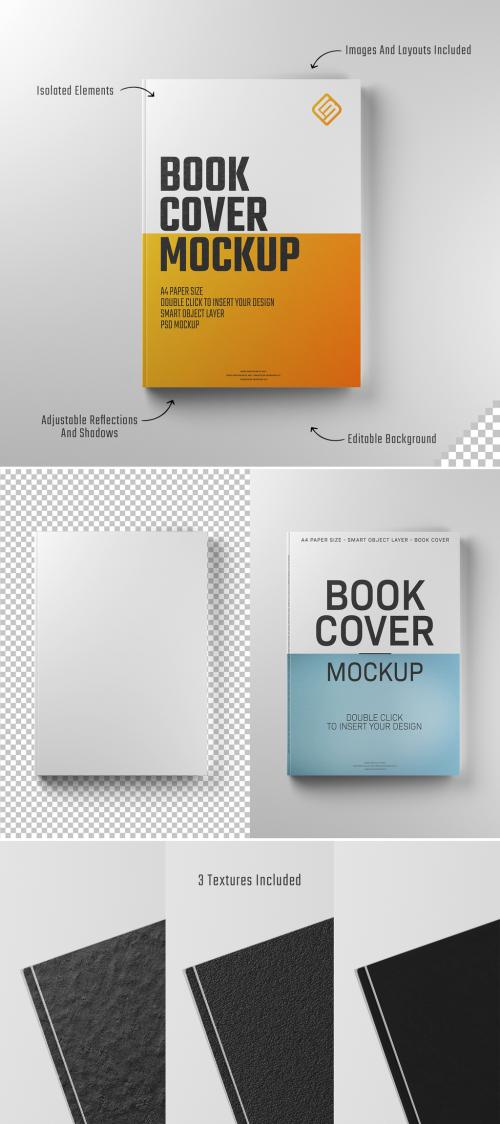 Isolated Book Cover Mockup 647112884