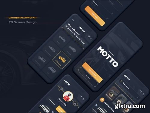 Motto Car Rental UI Kit Ui8.net