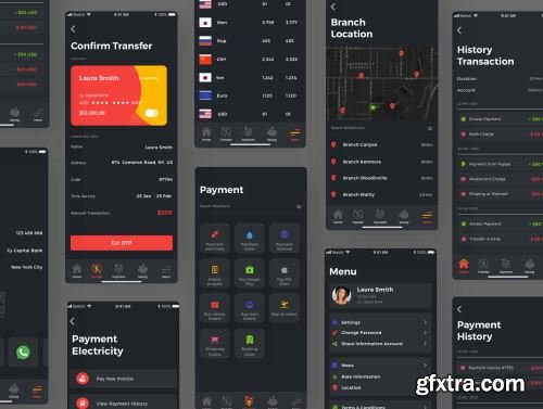 Cy Capital Bank App UI Kit Ui8.net