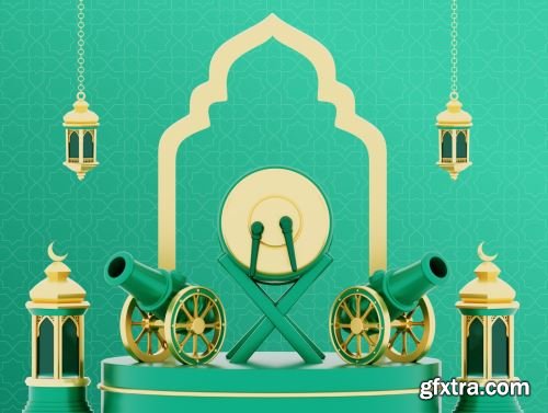 Ramadan Kareem 3D Illustration Ui8.net