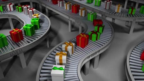 Videohive - Animated Christmas Factory - 48041934 - 48041934