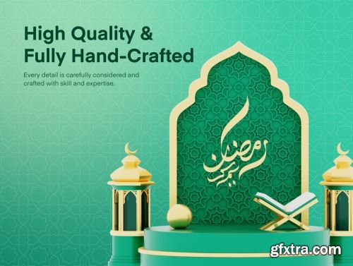 Ramadan Kareem 3D Illustration Ui8.net