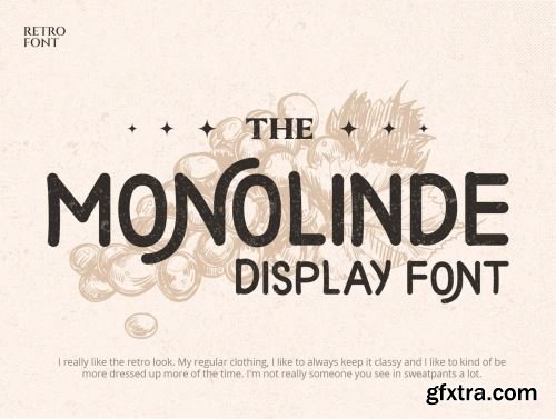 Morvino Growing - Modern & Retro Monoline font Ui8.net