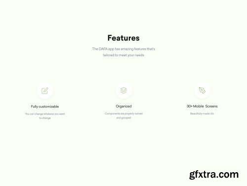 DAFA - Cooking and recipe UI Kit Ui8.net