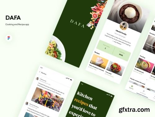 DAFA - Cooking and recipe UI Kit Ui8.net