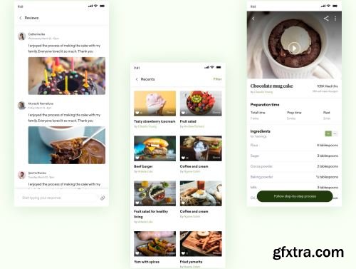 DAFA - Cooking and recipe UI Kit Ui8.net