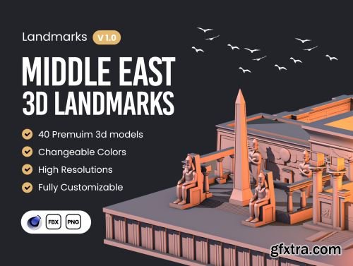 Moorgan 3d landmarks Pack (v1.0) Ui8.net