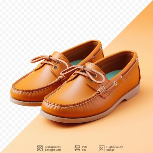 Premium PSD | Isolated background with men s moccasins shoes Premium PSD