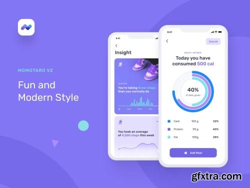 Momotaro Health UI Kit Ui8.net