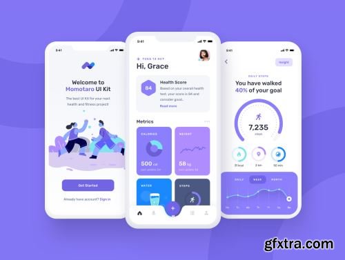 Momotaro Health UI Kit Ui8.net