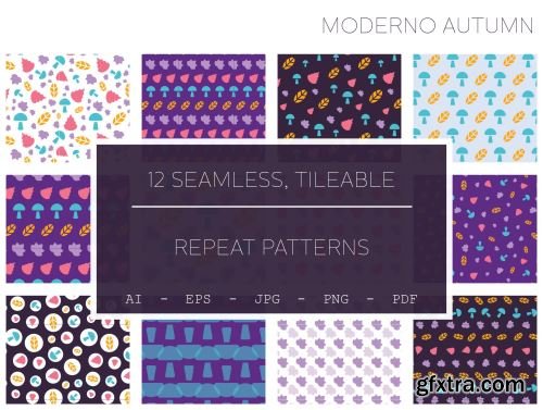 Moderno Autumn Seamless patterns Ui8.net