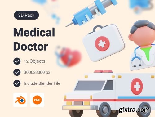 Medical & Doctor 3D Icon Pack Ui8.net