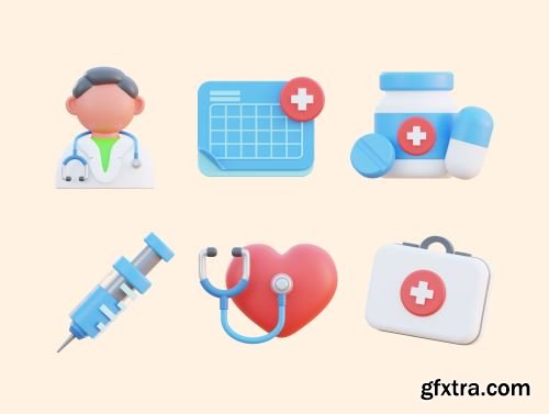 Medical & Doctor 3D Icon Pack Ui8.net