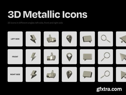 Metallic Icons Ui8.net