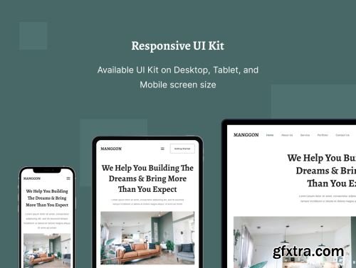 Manggon Interior Architecture UI Kit Ui8.net